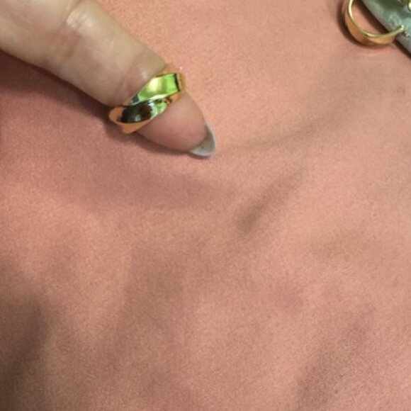 14K Gold Hoop - Picture 2 of 4